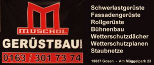 Gerüstbau Brandenburg: Muschol Gerüstbau GmbH